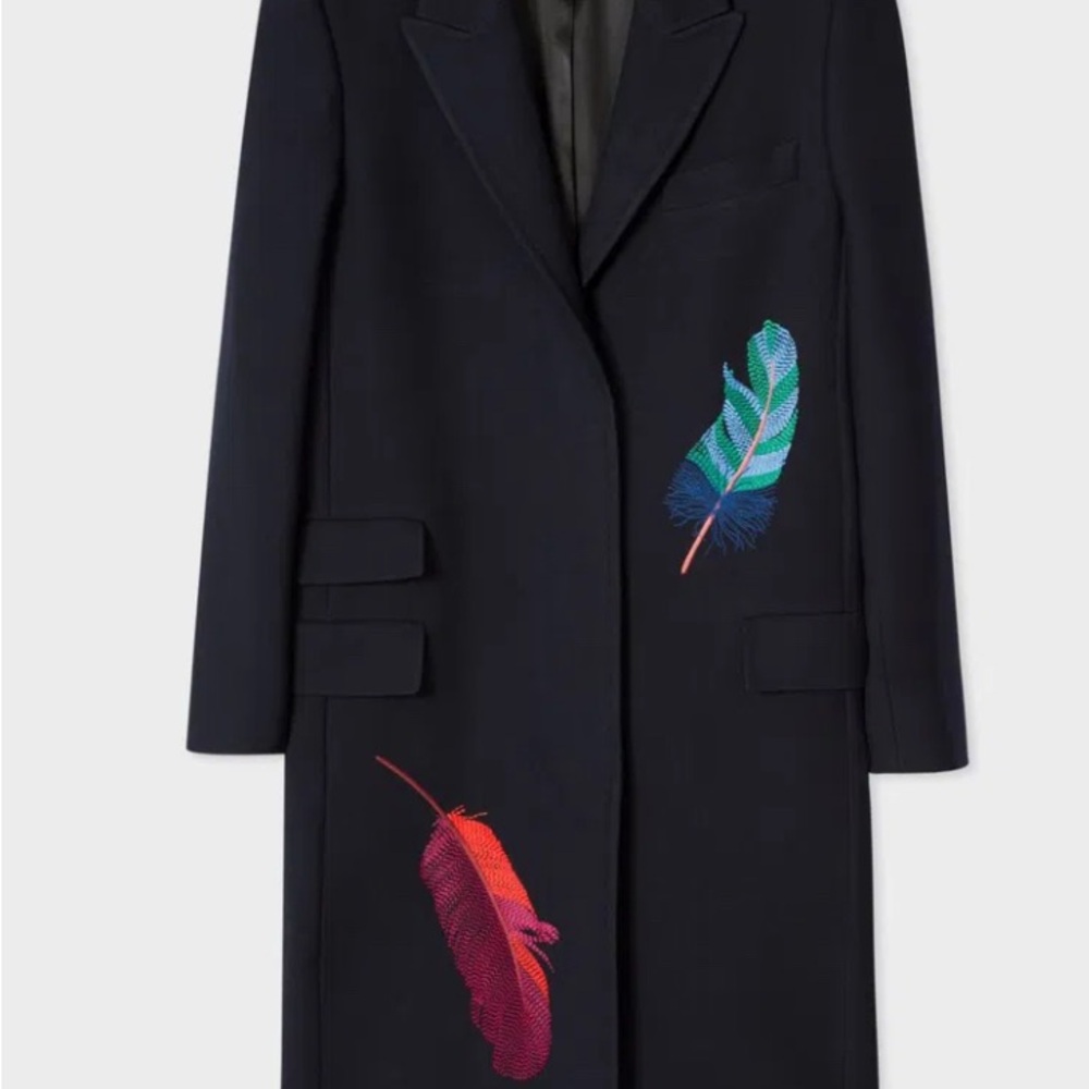 Paul Smith Feather Embroidered Coat